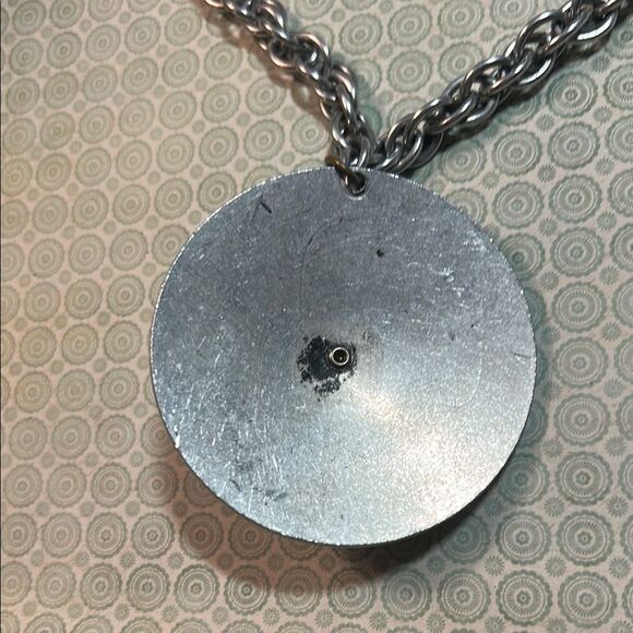 Silver and Turquoise Pendant Necklace - Picture 4 of 5